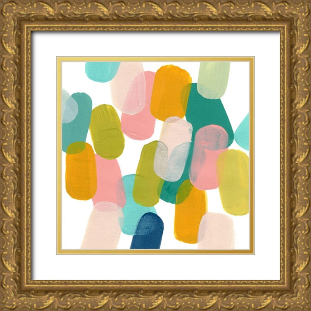 Vess, June Erica 20x20 Gold Ornate Wood Framed with Double Matting ...