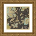 thumbnail image 1 of Vess, June Erica 20x20 Gold Ornate Wood Framed with Double Matting Museum Art Print Titled - Heirloom Floral II, 1 of 4