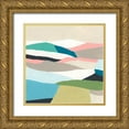 thumbnail image 1 of Vess, June Erica 20x20 Gold Ornate Wood Framed with Double Matting Museum Art Print Titled - Layerscape II, 1 of 4
