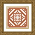 thumbnail image 1 of Vess, June Erica 20x20 Gold Ornate Wood Framed with Double Matting Museum Art Print Titled - Modern Quilt IV, 1 of 4