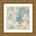 thumbnail image 1 of Vess, June Erica 20x20 Gold Ornate Wood Framed with Double Matting Museum Art Print Titled - Sage Currents I, 1 of 4
