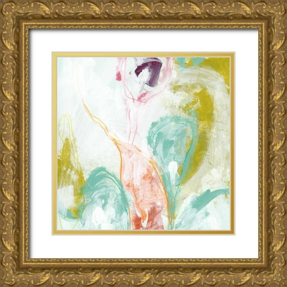 Vess, June Erica 20x20 Gold Ornate Wood Framed with Double Matting Museum Art Print Titled - Scattershot II