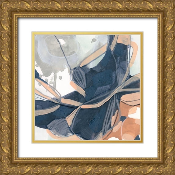 Vess, June Erica 20x20 Gold Ornate Wood Framed with Double Matting Museum Art Print Titled - Sienna Spindle II