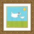 thumbnail image 1 of Vess, June Erica 20x20 Gold Ornate Wood Framed with Double Matting Museum Art Print Titled - Stick-leg Goat I, 1 of 4