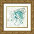 thumbnail image 1 of Vess, June Erica 20x20 Gold Ornate Wood Framed with Double Matting Museum Art Print Titled - Teal Fog I, 1 of 4