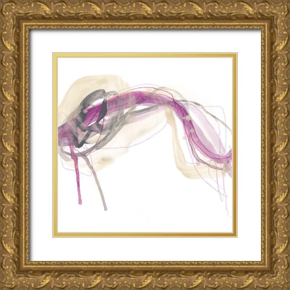 Vess, June Erica 20x20 Gold Ornate Wood Framed with Double Matting Museum Art Print Titled - Wave Equation I