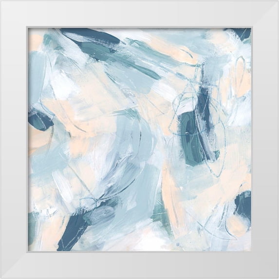 Vess, June Erica 20x20 White Modern Wood Framed Museum Art Print Titled - Candy Swirl I