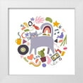 thumbnail image 1 of Vess, June Erica 20x20 White Modern Wood Framed Museum Art Print Titled - Cool Cats I, 1 of 4