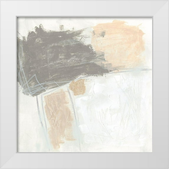 Vess, June Erica 20x20 White Modern Wood Framed Museum Art Print Titled - Glyph II