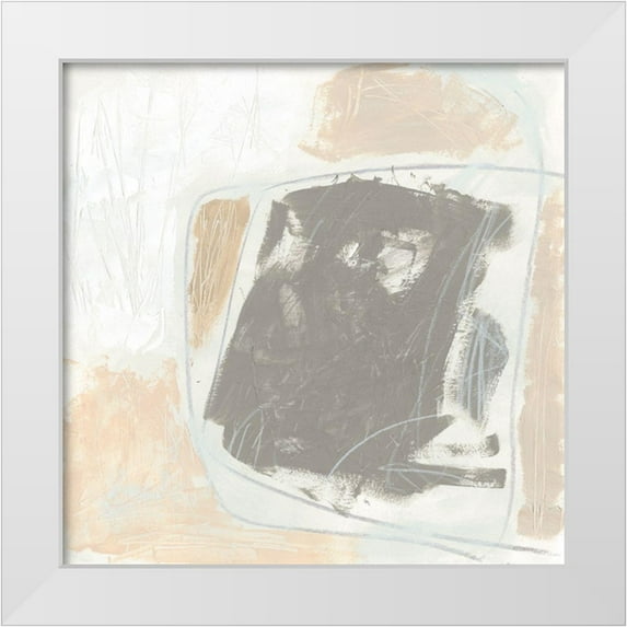 Vess, June Erica 20x20 White Modern Wood Framed Museum Art Print Titled - Glyph I