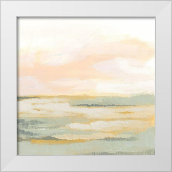 Vess, June Erica 20x20 White Modern Wood Framed Museum Art Print Titled - Golden Wheat I