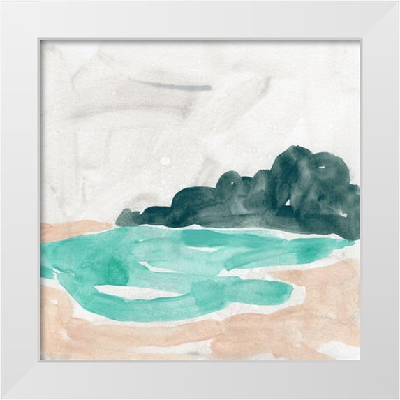 Vess, June Erica 20x20 White Modern Wood Framed Museum Art Print Titled - Landscape Cameo V