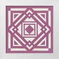 thumbnail image 1 of Vess, June Erica 20x20 White Modern Wood Framed Museum Art Print Titled - Modern Quilt VI, 1 of 4