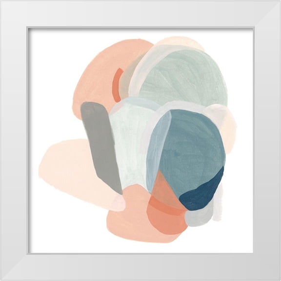 Vess, June Erica 20x20 White Modern Wood Framed Museum Art Print Titled - Modular Motion I