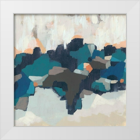 Vess, June Erica 20x20 White Modern Wood Framed Museum Art Print Titled - Mosaic Mesa I