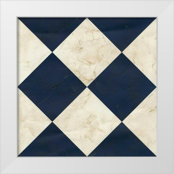 Vess, June Erica 20x20 White Modern Wood Framed Museum Art Print Titled - Seaside Signals I