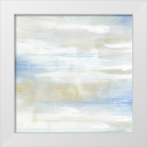 Vess, June Erica 20x20 White Modern Wood Framed Museum Art Print Titled - Shore Horizon I