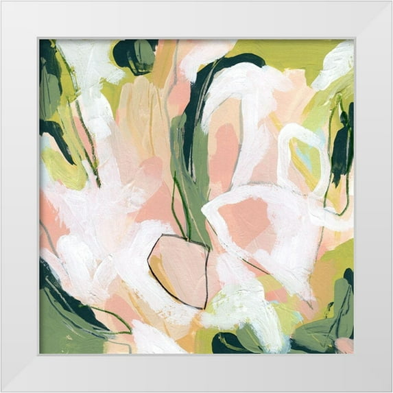 Vess, June Erica 20x20 White Modern Wood Framed Museum Art Print Titled - Snapdragon II