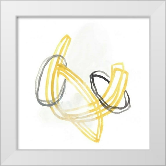 Vess, June Erica 20x20 White Modern Wood Framed Museum Art Print Titled - String Orbit V