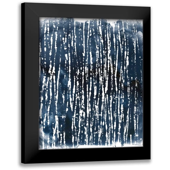 Vess, June Erica 20x24 Black Modern Framed Museum Art Print Titled - Indigo Ink Motif III