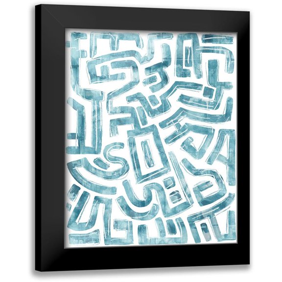 Vess, June Erica 20x24 Black Modern Framed Museum Art Print Titled - Labyrinth I