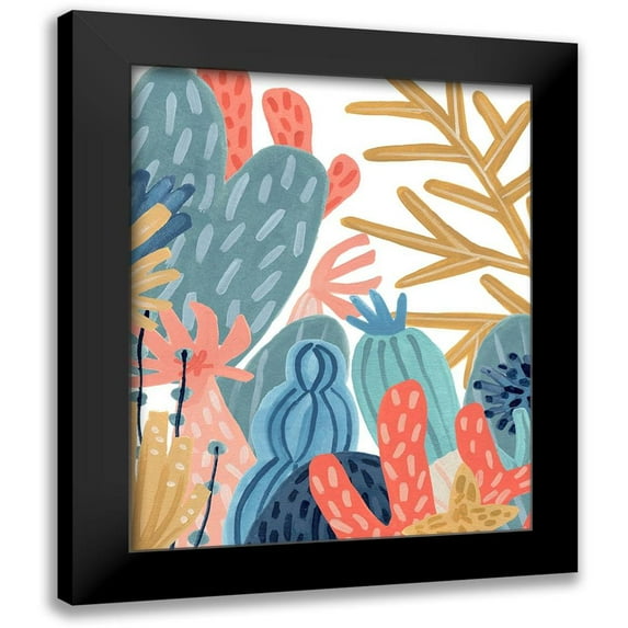 Vess, June Erica 20x24 Black Modern Framed Museum Art Print Titled - Paper Reef III