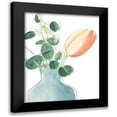 thumbnail image 1 of Vess, June Erica 20x24 Black Modern Framed Museum Art Print Titled - Soft Posy Sketch II, 1 of 5