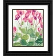 thumbnail image 1 of Vess, June Erica 20x24 Black Ornate Wood Framed with Double Matting Museum Art Print Titled - Cyclamen Fantasia II, 1 of 4