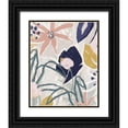 thumbnail image 1 of Vess, June Erica 20x24 Black Ornate Wood Framed with Double Matting Museum Art Print Titled - Garden Jumble II, 1 of 4