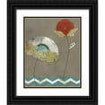 thumbnail image 1 of Vess, June Erica 20x24 Black Ornate Wood Framed with Double Matting Museum Art Print Titled - Petal Patterns VIII, 1 of 4