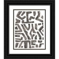 thumbnail image 1 of Vess, June Erica 20x24 Black Ornate Wood Framed with Double Matting Museum Art Print Titled - Tribal Geometry III, 1 of 4