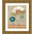 thumbnail image 1 of Vess, June Erica 20x24 Gold Ornate Wood Framed with Double Matting Museum Art Print Titled - Petal Patterns II, 1 of 4