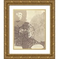 thumbnail image 1 of Vess, June Erica 20x24 Gold Ornate Wood Framed with Double Matting Museum Art Print Titled - Spiral Gesture II, 1 of 4