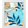 thumbnail image 1 of Vess, June Erica 20x24 White Modern Wood Framed Museum Art Print Titled - Blue Jungle I, 1 of 4
