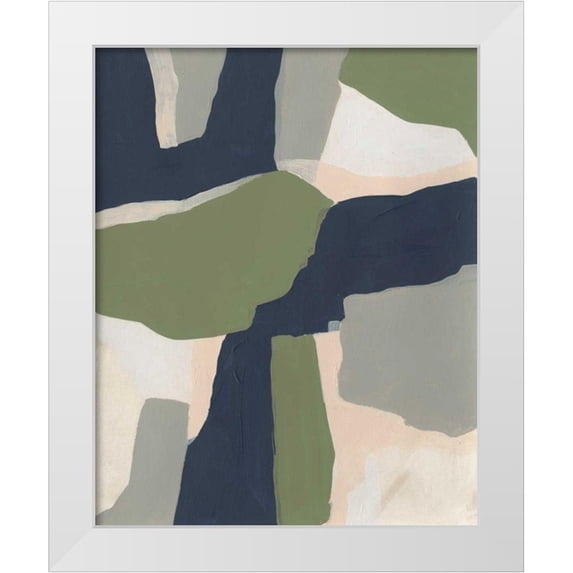 Vess, June Erica 20x24 White Modern Wood Framed Museum Art Print Titled - Delta I
