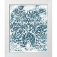 thumbnail image 1 of Vess, June Erica 20x24 White Modern Wood Framed Museum Art Print Titled - Denim Damask I, 1 of 4