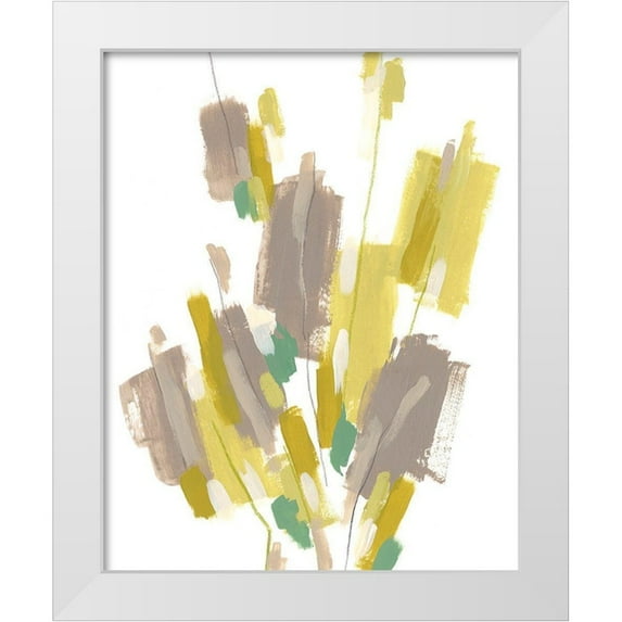 Vess, June Erica 20x24 White Modern Wood Framed Museum Art Print Titled - Fractal Cascade I