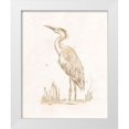 thumbnail image 1 of Vess, June Erica 20x24 White Modern Wood Framed Museum Art Print Titled - Sepia Heron III, 1 of 4
