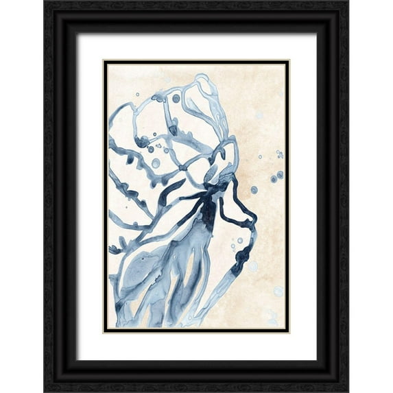 Vess, June Erica 23x32 Black Ornate Wood Framed with Double Matting Museum Art Print Titled - Water Shells I