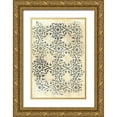thumbnail image 1 of Vess, June Erica 23x32 Gold Ornate Wood Framed with Double Matting Museum Art Print Titled - Ancient Textile IV, 1 of 4