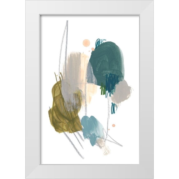Vess, June Erica 23x32 White Modern Wood Framed Museum Art Print Titled - Idle Gesture I