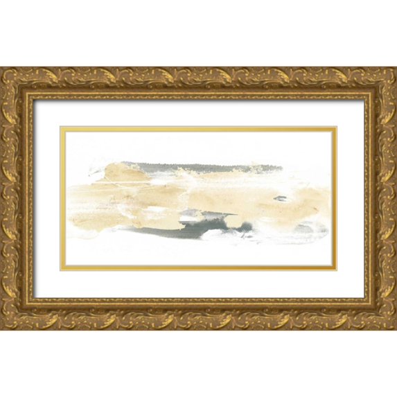 Vess, June Erica 24x14 Gold Ornate Wood Framed with Double Matting Museum Art Print Titled - Neutral Geology I