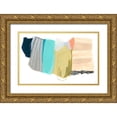 thumbnail image 1 of Vess, June Erica 24x17 Gold Ornate Wood Framed with Double Matting Museum Art Print Titled - Accordion Fold II, 1 of 4