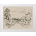 thumbnail image 1 of Vess, June Erica 24x19 White Modern Wood Framed Museum Art Print Titled - Sepia Scenes III, 1 of 4