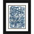 thumbnail image 1 of Vess, June Erica 24x32 Black Ornate Wood Framed with Double Matting Museum Art Print Titled - Garden Batik II, 1 of 4