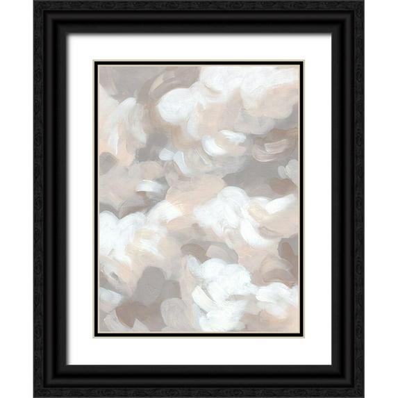 Vess, June Erica 25x32 Black Ornate Wood Framed with Double Matting Museum Art Print Titled - Abstract Cumulus II