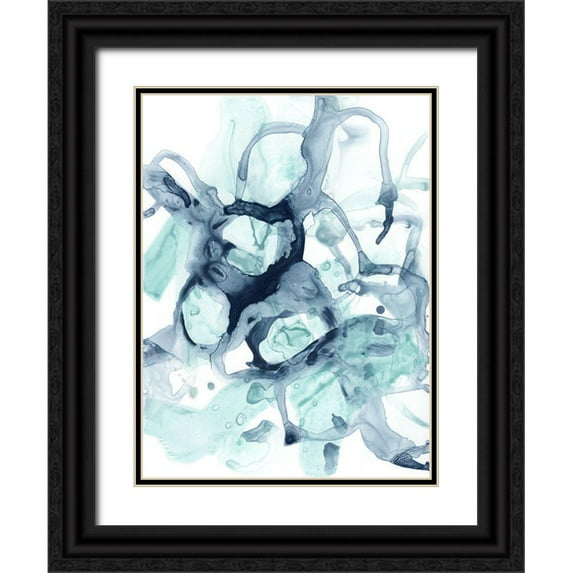 Vess, June Erica 25x32 Black Ornate Wood Framed with Double Matting Museum Art Print Titled - Blue Cavern I