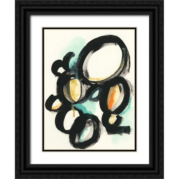 Vess, June Erica 25x32 Black Ornate Wood Framed with Double Matting Museum Art Print Titled - Cellular Structure IV