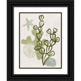 thumbnail image 1 of Vess, June Erica 25x32 Black Ornate Wood Framed with Double Matting Museum Art Print Titled - Coral Blockprint I, 1 of 4