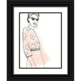 thumbnail image 1 of Vess, June Erica 25x32 Black Ornate Wood Framed with Double Matting Museum Art Print Titled - Fashion Sketches III, 1 of 4